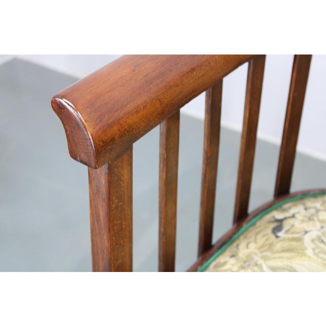 Brown Art Nouveau Fledermaus Sofa attributed to Josef Hoffmann, 1960s For Sale - Image 8 of 18