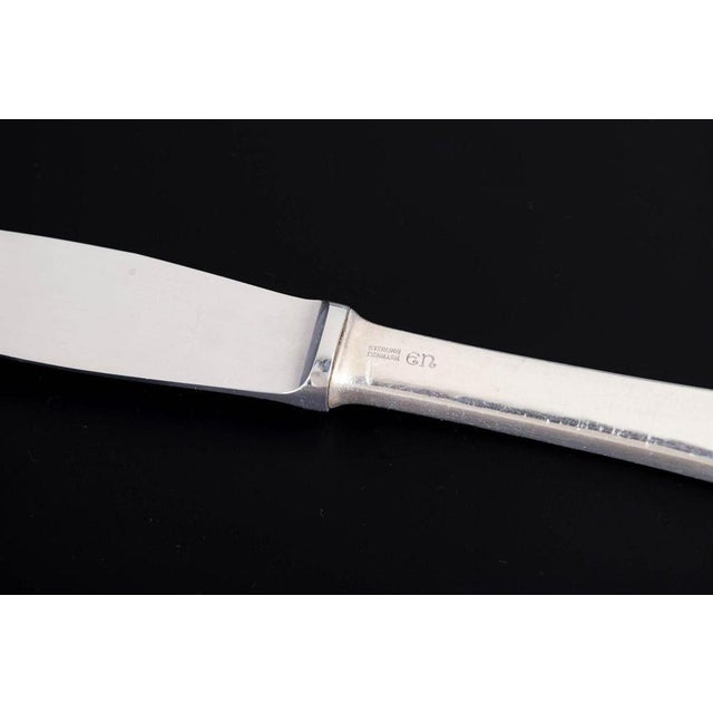 1930s Dinner Knives in Sterling Silver and Stainless Steel by Evald Nielsen, 1930s, Set of 3 For Sale - Image 5 of 7