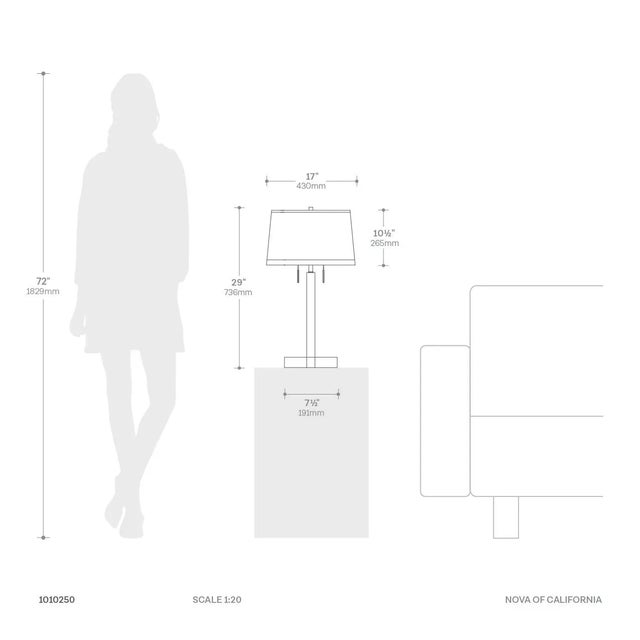 Swiss Cross Table Lamp - Dark Walnut Wood Finish, Weathered Brass, White Linen Shade For Sale - Image 10 of 12