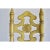 Thomasville Thomasville Mid-Century Vintage Spanish Revival Oak Dining Chairs With Rush Seats and Distressed Yellow Glaze - Set of 3 For Sale - Image 4 of 4