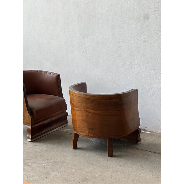 Art Deco Armchairs, 1930s, Set of 2 For Sale - Image 6 of 8