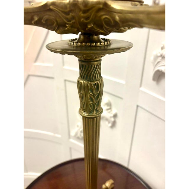 Mid 19th Century Antique Victorian Gilt Brass Six-Light Candlestick Stand, 1860s For Sale - Image 5 of 10