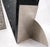 Late 20th Century V Shape Marble Base Thick Glass Top Modern Custom Design Console Table For Sale - Image 11 of 12