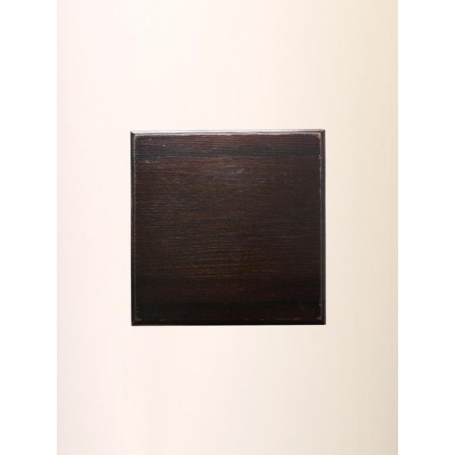 Black Vintage Swedish Wooden Pedestal, 1960s For Sale - Image 8 of 9