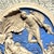 Cornflower Blue Mid 20th Century Vintage Regency Resin Italian Frieze Medallion For Sale - Image 8 of 14