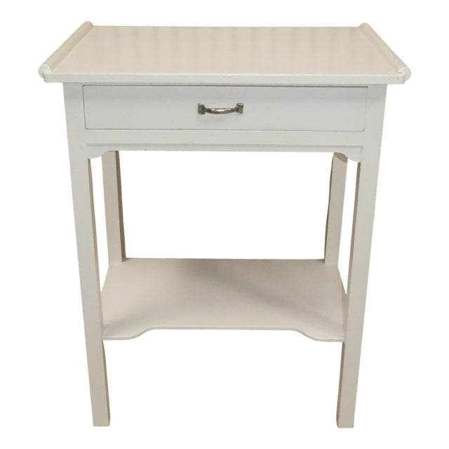 Long-Legged Dresser Sewing Table with White Shelf For Sale
