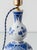 Blue & White Ceramic Table Lamps with New Vermilion Silk Shades from Royal Delft, 1974, Set of 2 For Sale - Image 15 of 18
