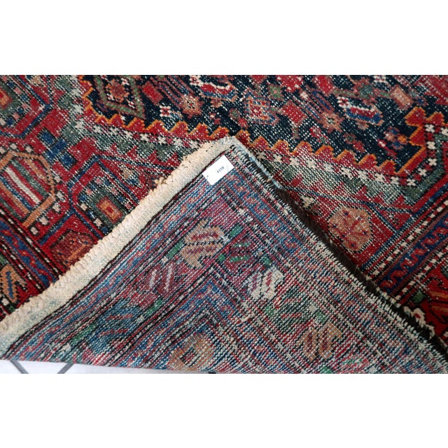 Persian 1920s, Antique 1920s Persian Hamadan Rug, Distressed Herati, 4 X 6 For Sale - Image 3 of 13