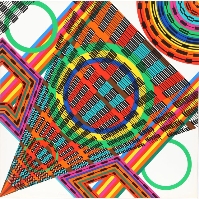 Op Art 1980s Crescendo by Leo Maranz For Sale - Image 3 of 3