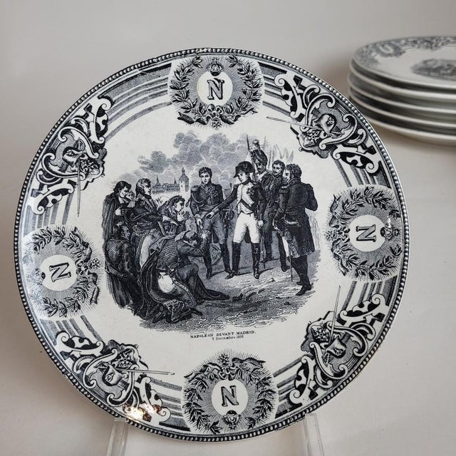 Late 19th Century Plates from Boch La Louvière, Set of 18 For Sale - Image 5 of 18