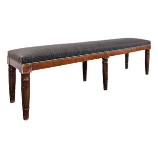 Early 19th Century Mahogany Bench For Sale