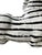 Vintage Large Black & White Zebra Sculpture Figure | Hand-Painted Crackle Glaze Ceramic Art | Hollywood Regency Safari Decor For Sale - Image 4 of 5