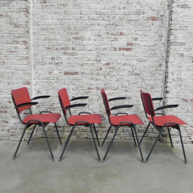 Textile Dining Chairs, 1960s, Set of 4 For Sale - Image 7 of 18