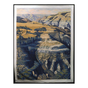 Gordon Mortensen "September/ Roosevelt Park" Hand Signed Woodcut Reduction Art