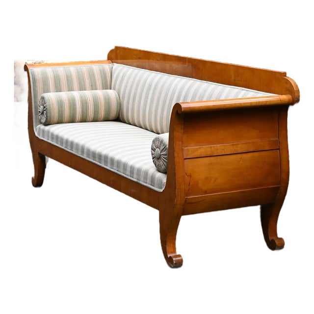 Mid 20th Century Antique Karl Johan Style Swedish Sofa For Sale