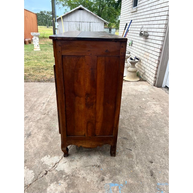 French 18th Century Louis XV Provincial Two Door Walnut Buffet For Sale - Image 9 of 12