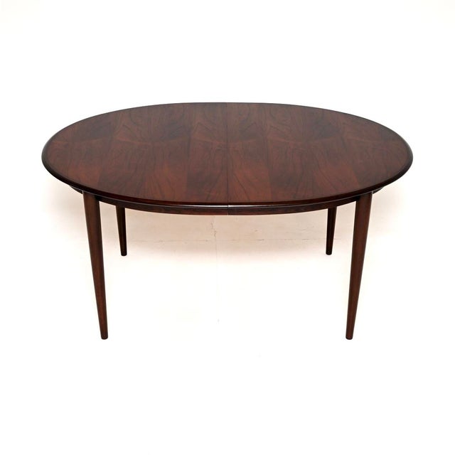 Brown Vintage Danish Extending Dining Table, 1960 For Sale - Image 8 of 11