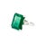 Vintage Platinum 9.77ctw Gia Green Emerald Diamond Three Stone Cocktail Ring, Size 7.75 For Sale - Image 4 of 9