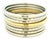 Roberto Coin Martellato 18k Gold and Sterling Silver Set of Eight Bangles For Sale