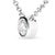 Haus of Brilliance 14K White Gold 1/2 Cttw Lab Grown Diamond Modern Bezel-Set Solitaire 16"-18" Pendant Necklace (F-G Color, VS2-SI1 Clarity) For Sale - Image 4 of 7
