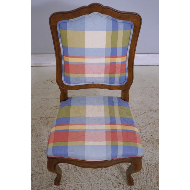 Age: Approx. 30 Years Old Details: Walnut Finish Plaid Upholstery Clean Well Cared For Fabric High Quality Construction...