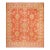 Attractive Apricot Ground Color & Beige Geometric Desing Antique Turkish Oushak Rug For Sale