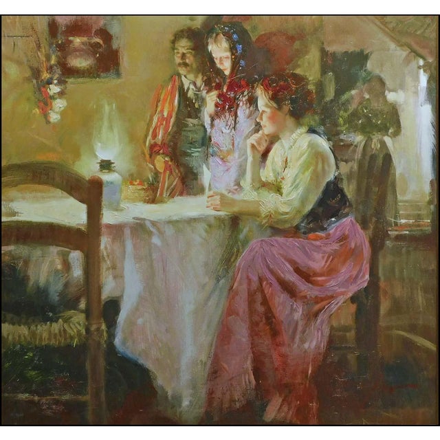 "Mystical Light" Hand-embellished limited edition giclee printed on canvas by Pino Hand signed and embellished by the...