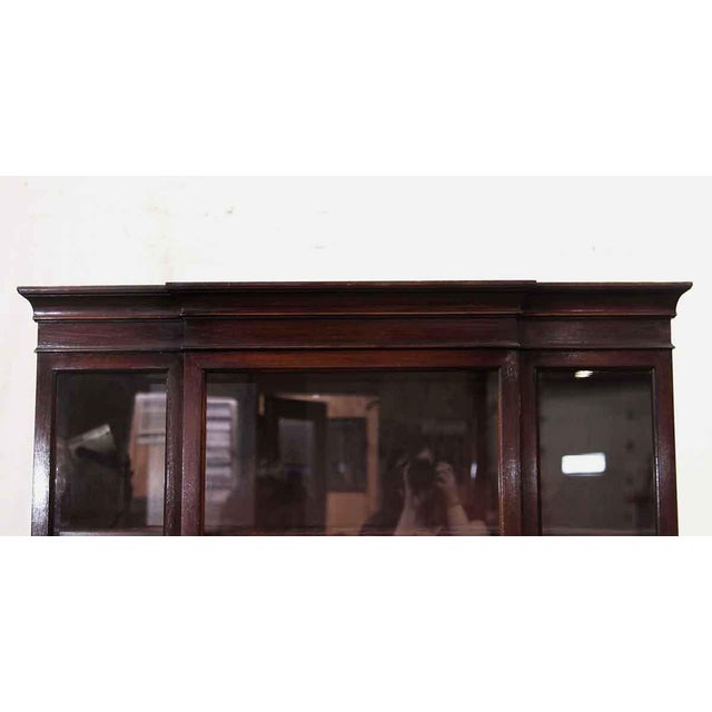 Dark Red Mahogany China With Serpentine Front Chairish