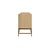 Worlds Away Matthew Izzo Home Ariel Cerused Oak Four Door Buffet With Brass Metal Base and Acrylic/Brass Hardware For Sale - Image 4 of 6