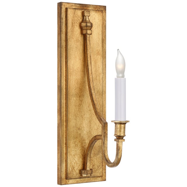 Modern Chapman & Myers for Visual Comfort Signature Mykonos Medium Sconce in Gilded Iron For Sale - Image 3 of 4