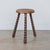 French 1950s Tall French Wood Tripod Stool For Sale - Image 3 of 9