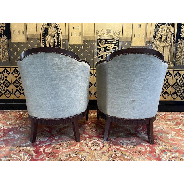 Beige Art Deco Period Sofa and Armchairs, Set of 3 For Sale - Image 8 of 10