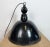 East German Black Enamel Factory Light by LBD Veb Leuchtenbau, Dresden, 1950s For Sale - Image 9 of 18