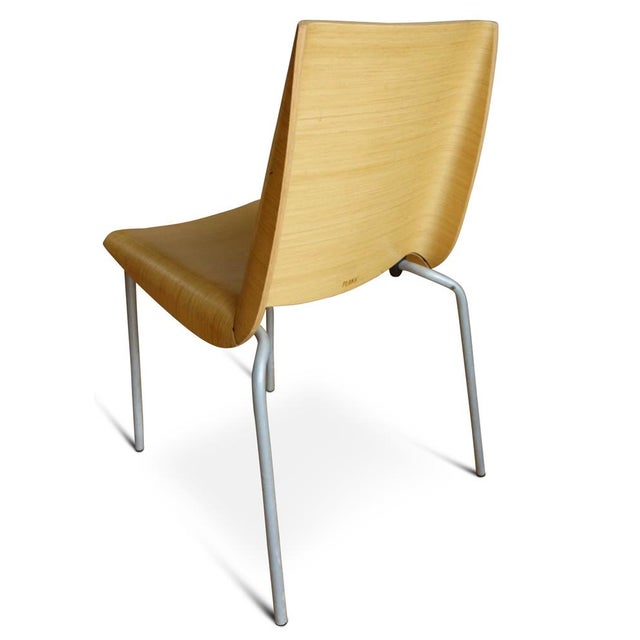1990s Bent Plywood Millefoglie Stacking Chair by Cisotti & Laube for Plank, Italy, 1990s, Set of 4 For Sale - Image 5 of 9