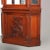 Wood Antique Aesthetic Movement Carved Cherry Faceted & Mirrored Corner Cabinet c1890 For Sale - Image 7 of 8