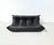 Animal Skin French Togo Sofa in Thick Black Cow Leather attributed to Michel Ducaroy for Ligne Roset, 1970s For Sale - Image 7 of 12