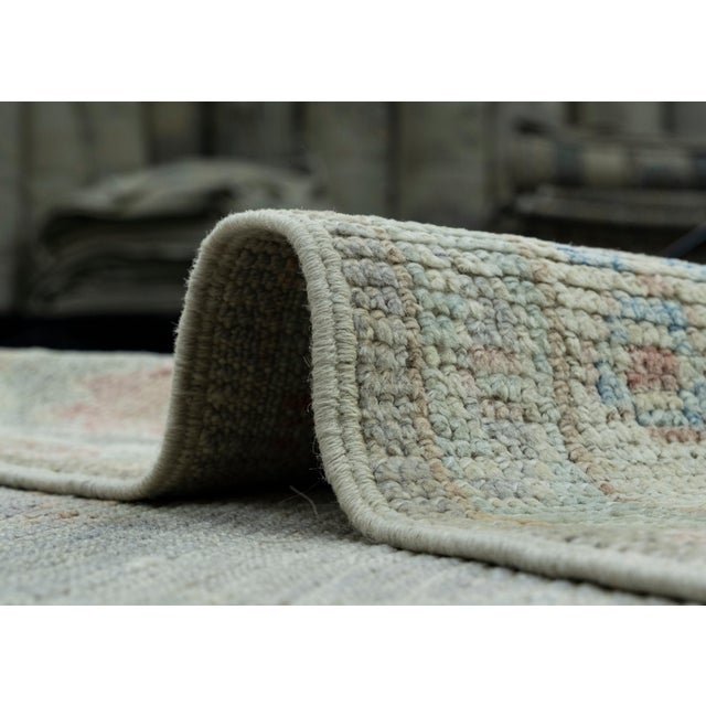 Gray Turkish Oushak Rug 5' x 7' #17960 For Sale - Image 8 of 8