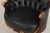 Francesco Molon Black Tufted Leather Swivel Arm Chair For Sale - Image 13 of 18