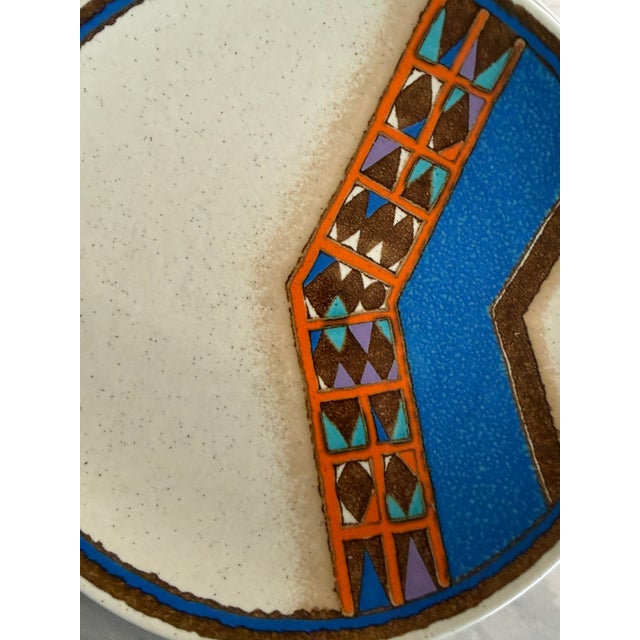 1970s Mikasa Indian Feast Teepee Dinner Plates 10.75 Inch Stoneware Japan - Set of Four (4) For Sale - Image 9 of 11