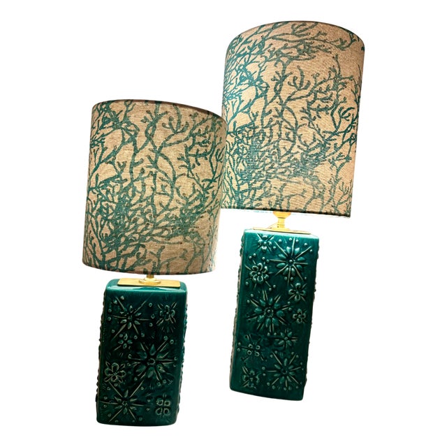 Space Age Kosmos Vase Lamps from Scheurich, 1960s, Set of 2 For Sale