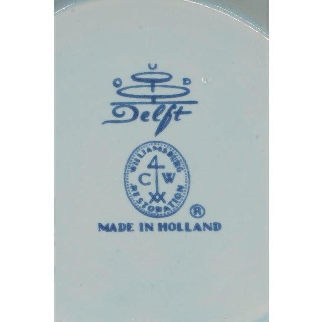 1980s Royal Delft Colonial Williamsburg Porcelain Bowl For Sale - Image 9 of 9