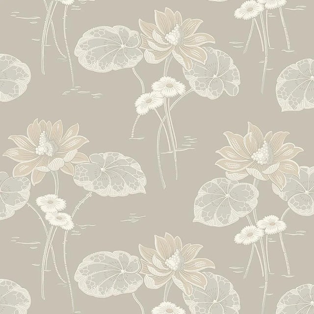 2020s Sample - Boråstapeter Haga Wallpaper in Stone For Sale - Image 5 of 5