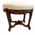 Early 19th Century French Louis XV Carved Walnut Tabouret (Stool) – Original Frame and Upholstery Construction, Updated in White Performance Fabric For Sale - Image 12 of 18