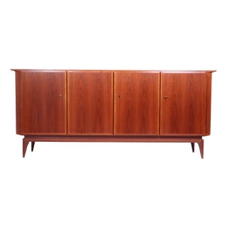 Mid-Century Swiss Teak Sideboard, 1960s For Sale