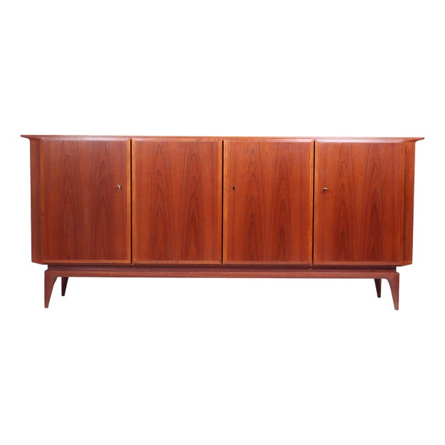 Mid-Century Swiss Teak Sideboard, 1960s For Sale
