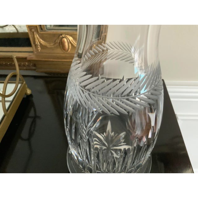French Vintage Waterford Tall Vase For Sale - Image 3 of 12
