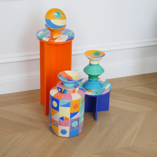 Cup Art Décool Emaux de Longwy - Model August by Nicolas Lequeux For Sale - Image 11 of 14