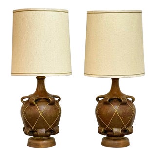 1970s Pair of Mid Century Modern Table Lamps For Sale