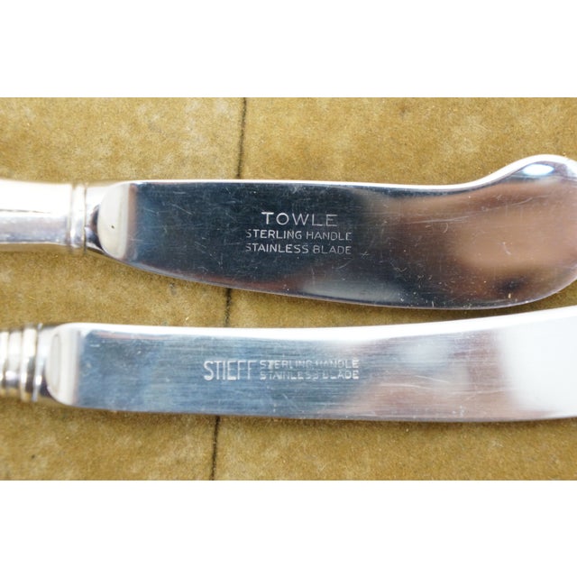 Mid 20th Century 6 Pc Assorted Sterling Handle Utensils Spreaders Cheese Knife Bottle Opener For Sale - Image 6 of 11