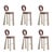 Mary Bar Chairs with Upholstered Legs by Ottiu, Set of 6 For Sale - Image 9 of 9